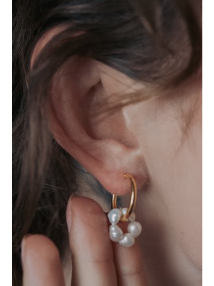 Náušnice Caela  Perlové náušnice Caela