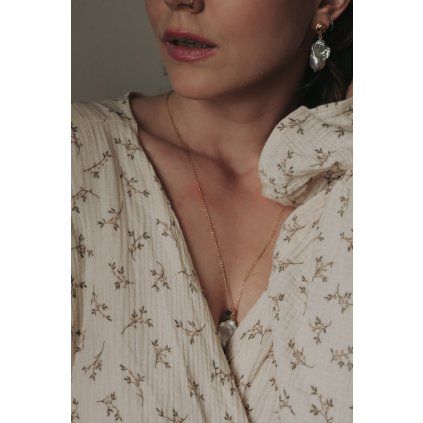 Náušnice Aphrodite pozlacené
