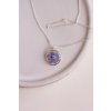 Náhrdelník KROUŽEK - Pomněnka modravá