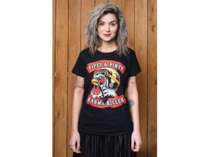 Pipes and Pints - Karma Killer/dámské/ (Velikost oděvu XL - Extra Large)
