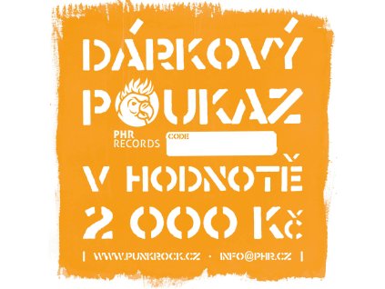 PHR Darkovy poukaz 2000+CODE