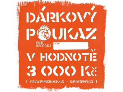 PHR Darkovy poukaz 3000+CODE