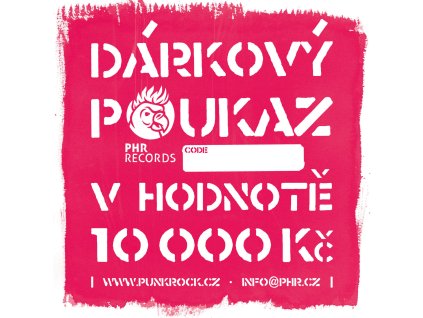 PHR Darkovy poukaz 10000+CODE