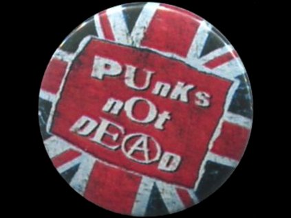 placka 25 punk s not dead brit flag