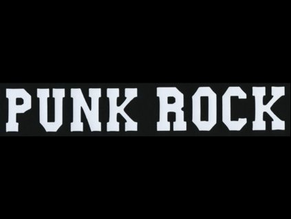 zadovka punk rock line napis