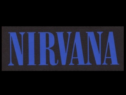 nasivka nirvana napis modry