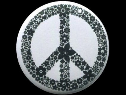 placka 25 peace flowers
