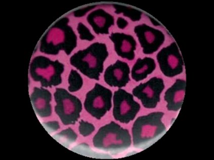 placka 25 leopard pink