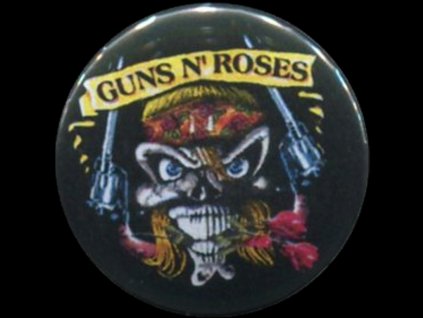 placka 25 guns n roses skull