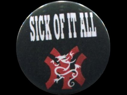 placka 25 sick of it all znak