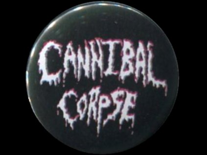 placka 25 cannibal corpse napis