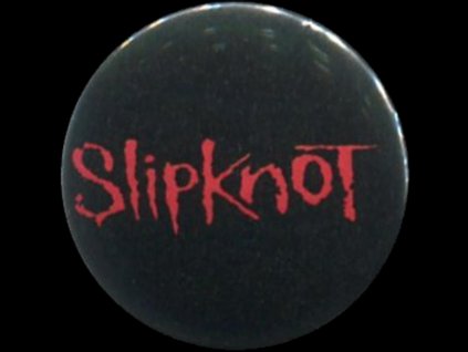 placka 25 slipknot napis red