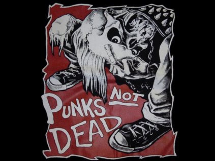 samolepka punk s not dead fuck