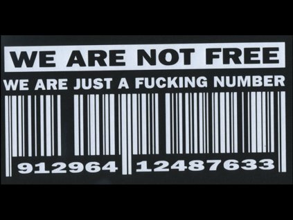 zadovka we are not free napis