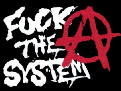 samolepka fuck the system acko