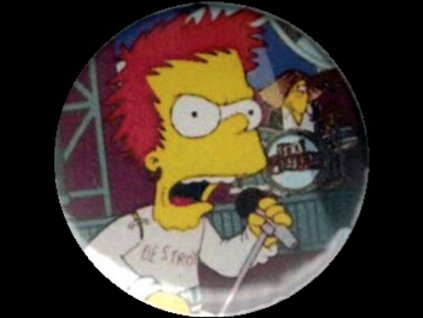 placka 25 bart simpson rotten