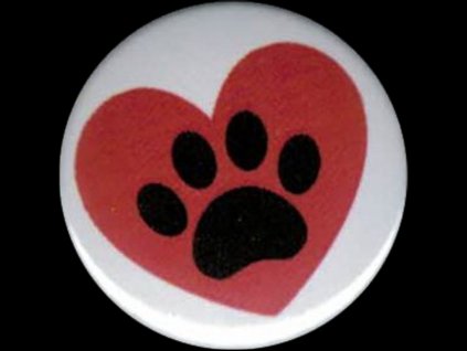 placka 25 srdce tlapka