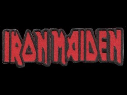 nasivka iron maiden napis red vysivana zazehlovaci
