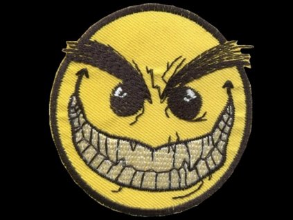 nasivka angry smile vysivana zazehlovaci