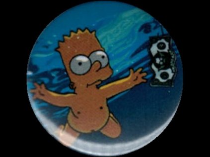 placka 25 bart simpson nirvana