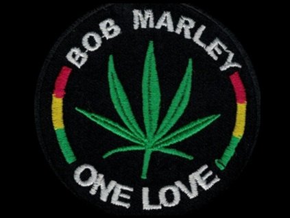 nasivka bob marley one love vysivana zazehlovaci