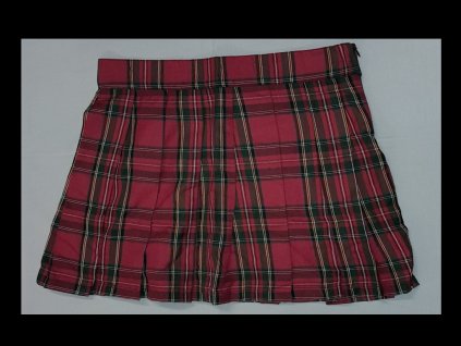 sukně tartan káro zip