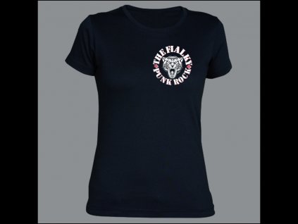 tricko fialky tygr dama black