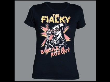 tričko fialky brejle dáma