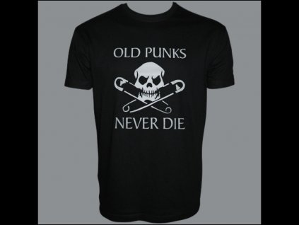 tricko old punks never die larg