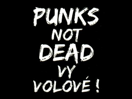 samolepka punks not dead vy volové
