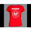 tricko ramones kruh dama red