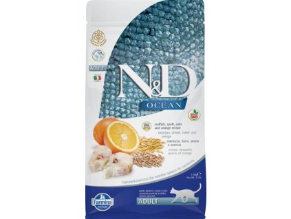 100641 1 n d ocean cat lg cod spelt oats orange adult 1 5 kg