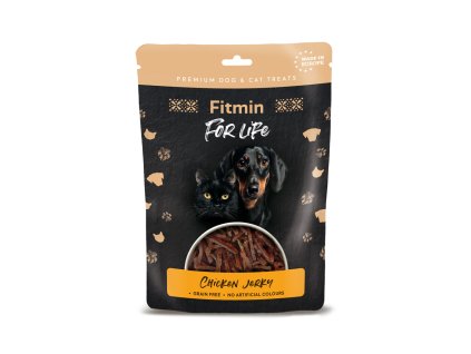 Fitmin For Life Jerky kuřecí pamlsek pro psy a kočky 70 g