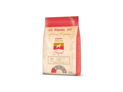 Fitmin Medium Puppy kompletní krmivo pro štěňata 2,5 kg