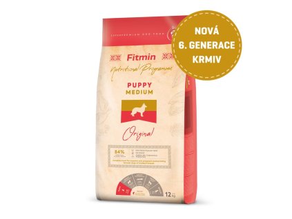 Fitmin Medium Puppy kompletní krmivo pro štěňata 12 kg