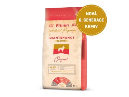 Fitmin Medium Maintenance kompletní krmivo pro psy 12 kg