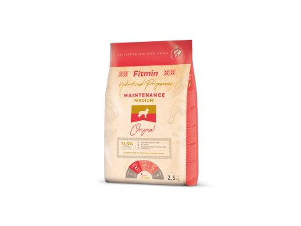 Fitmin Medium Maintenance kompletní krmivo pro psy 2,5 kg