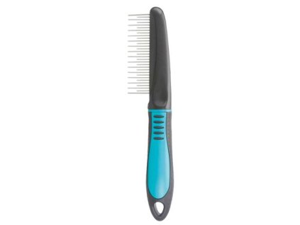 Trixie Plastový hřeben kombinovaný s protiskluzovou rukojetí 22cm