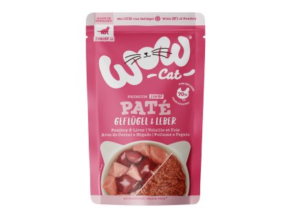157462 wow cat wow cat kapsicka pate drubez s jatry kitten junior 125g