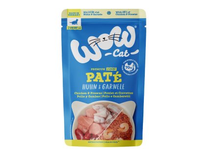 157480 wow cat wow cat kapsicka pate kure s krevetami kitten junior 125g