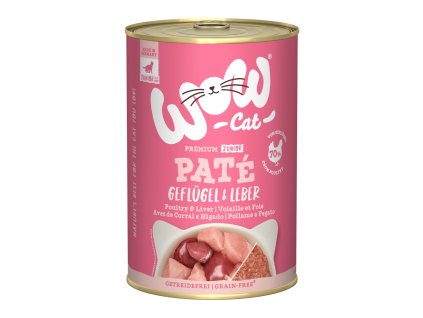 157513 wow cat wow cat konzerva pate drubez s jatry kitten junior 400g
