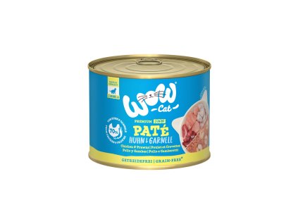 157546 wow cat wow cat konzerva pate kure s krevetami kitten junior 200g