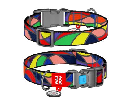 WAUDOG Obojek nylonový Vitrage QR (-velikost- 37-58cm/2,5cm)
