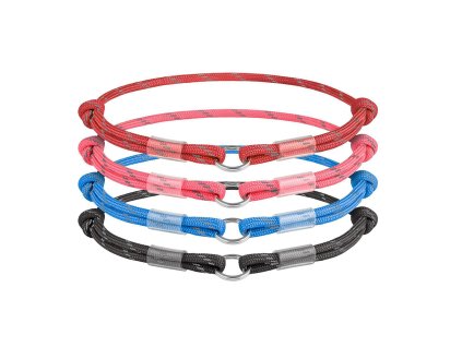 WAUDOG Obojek Paracord na QR známku (-barva- růžový, -velikost- 42-76cm/4mm)