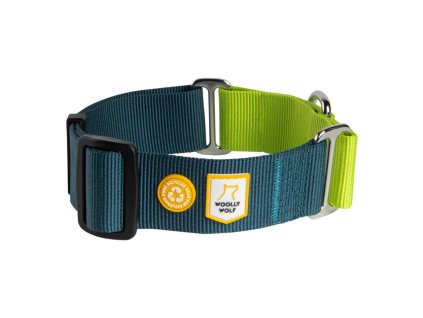 Color Block Martingale Collar, Deep Teal Mix (MGCLRCB163 L MGCLRCB163 M MGCLRCB163 S) 1