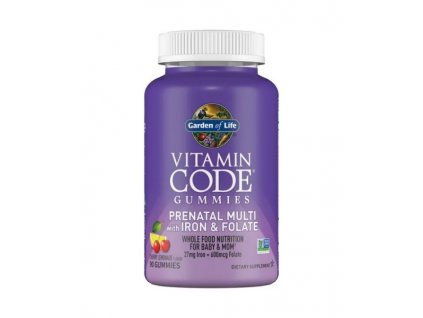 Vitamin Code - Multivitamín pro těhotné ženy + železo a kyselina listová, 90 gumídků