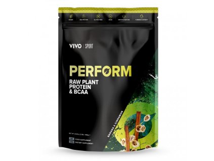 PERFORM - RAW protein & BCAA: banán a skořice, 988 g pack