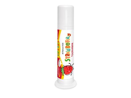 Bylinná zubní pasta pro děti - jahoda, 96 g - hlavní