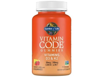 Vitamin Code D3 + K2, 45 gummies - hlavní