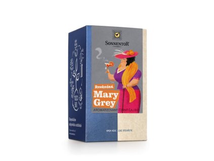 BIO aromatizovaný černý čaj Rozkošná Mary Grey, 18 sáčků - hlavní